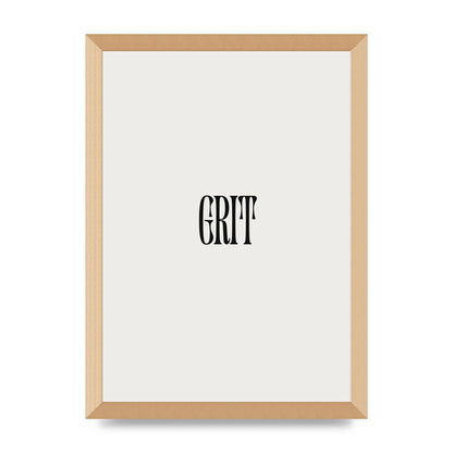 Grit Inspirational Quote Art For The Home - A3 framed