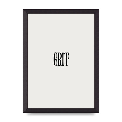 Grit Inspirational Quote Art For The Home - A3 framed