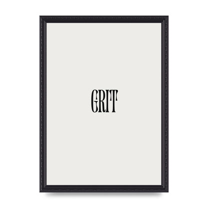Grit Inspirational Quote Art For The Home - A3 framed