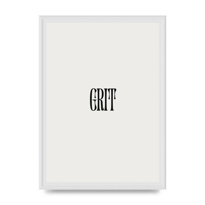 Grit Inspirational Quote Art For The Home - A3 framed