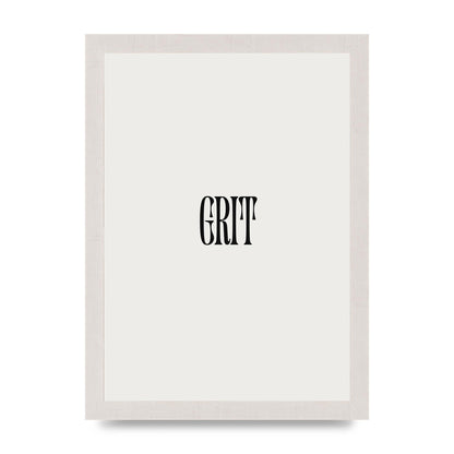 Grit Inspirational Quote Art For The Home - A4 framed