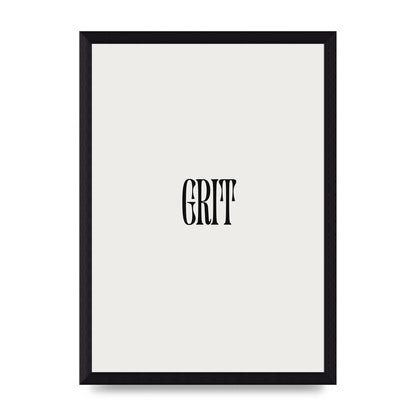 Grit Inspirational Quote Art For The Home - A4 framed