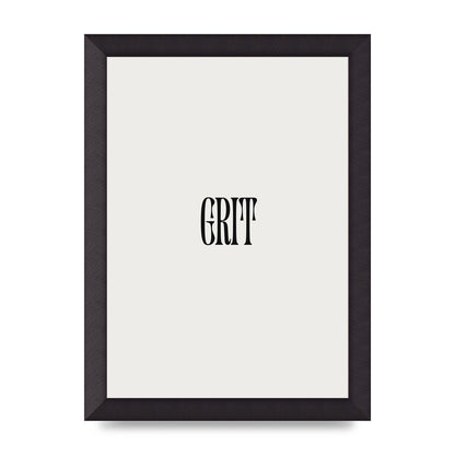 Grit Inspirational Quote Art For The Home - A4 framed