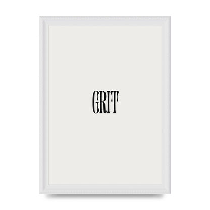Grit Inspirational Quote Art For The Home - A4 framed
