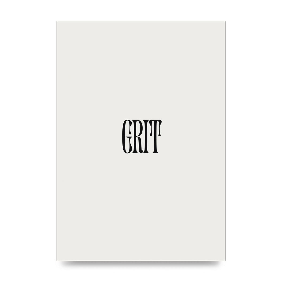 Grit Inspirational Quote Art For The Home - unframed print