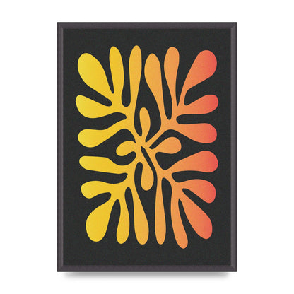 Abstract Orange Coral Three Wall Art - A2 framed