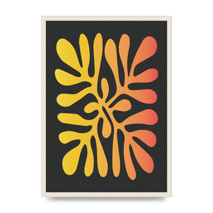 Abstract Orange Coral Three Wall Art - A2 framed