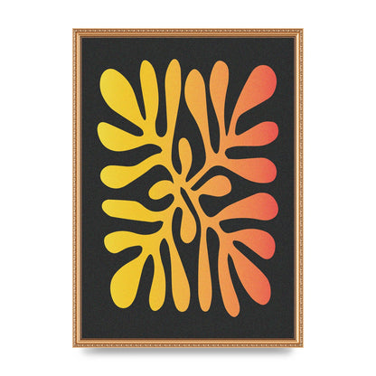 Abstract Orange Coral Three Wall Art - A2 framed