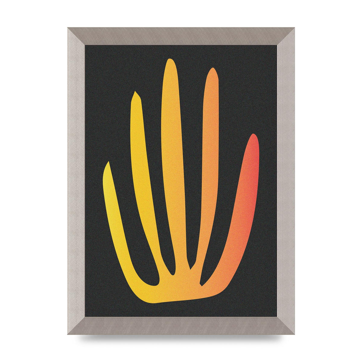 Abstract Orange Coral Four Art For The Home - A4 framed