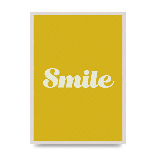 Smile Script Art For The Home - A2 framed