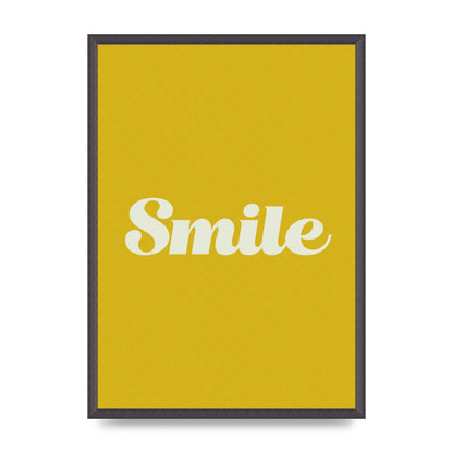 Smile Script Art For The Home - A2 framed