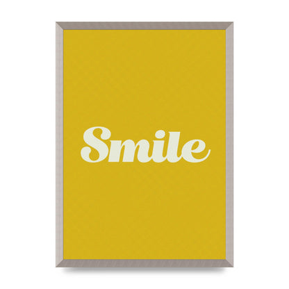 Smile Script Art For The Home - A2 framed