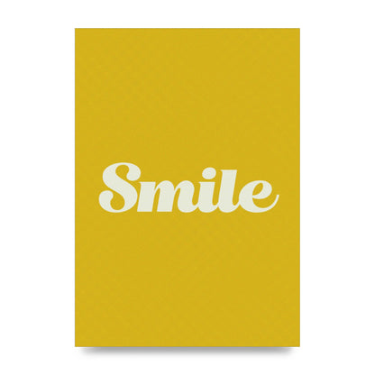 Smile Script Art For The Home - unframed print