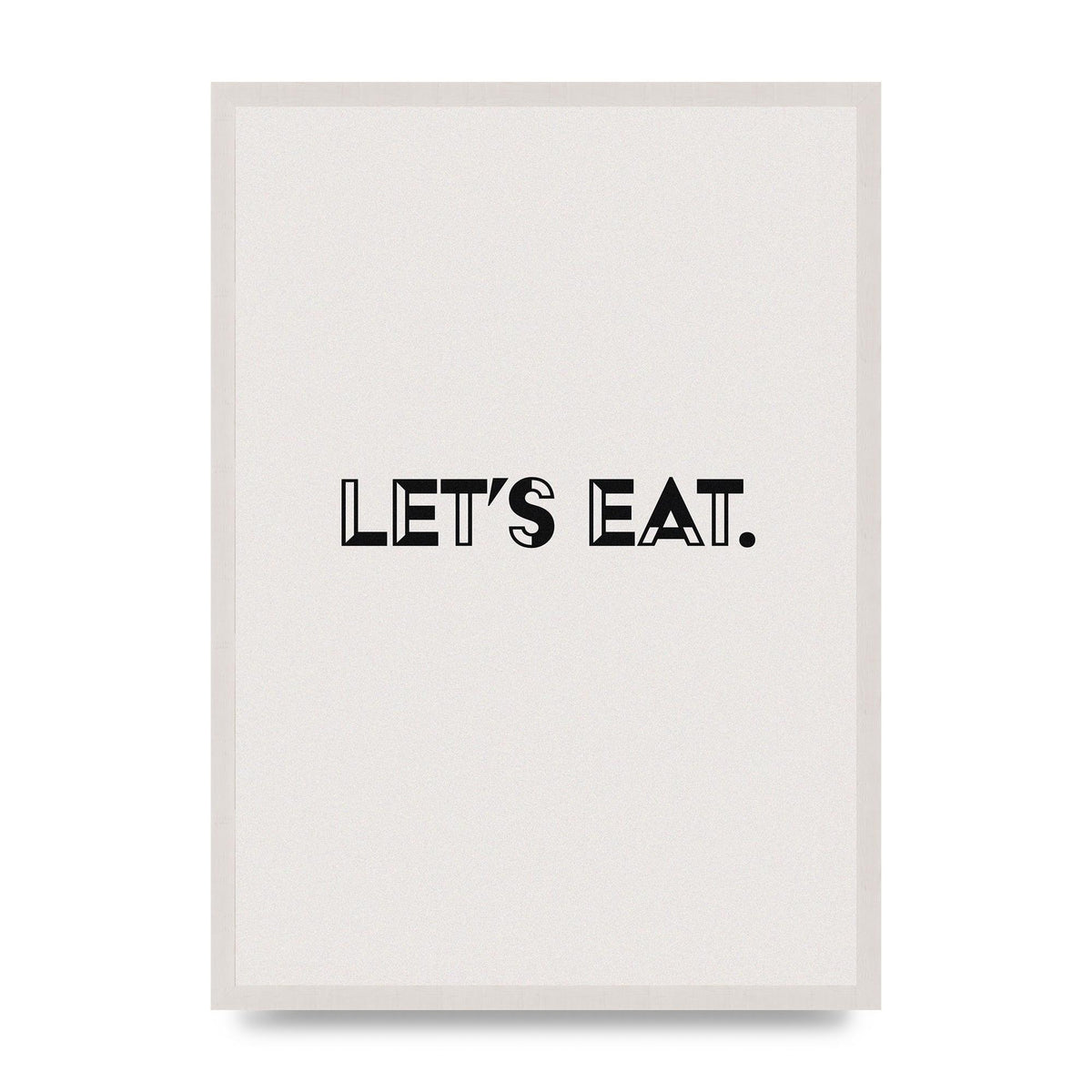 Lets Eat Kitchen" Wall Art - A2 framed