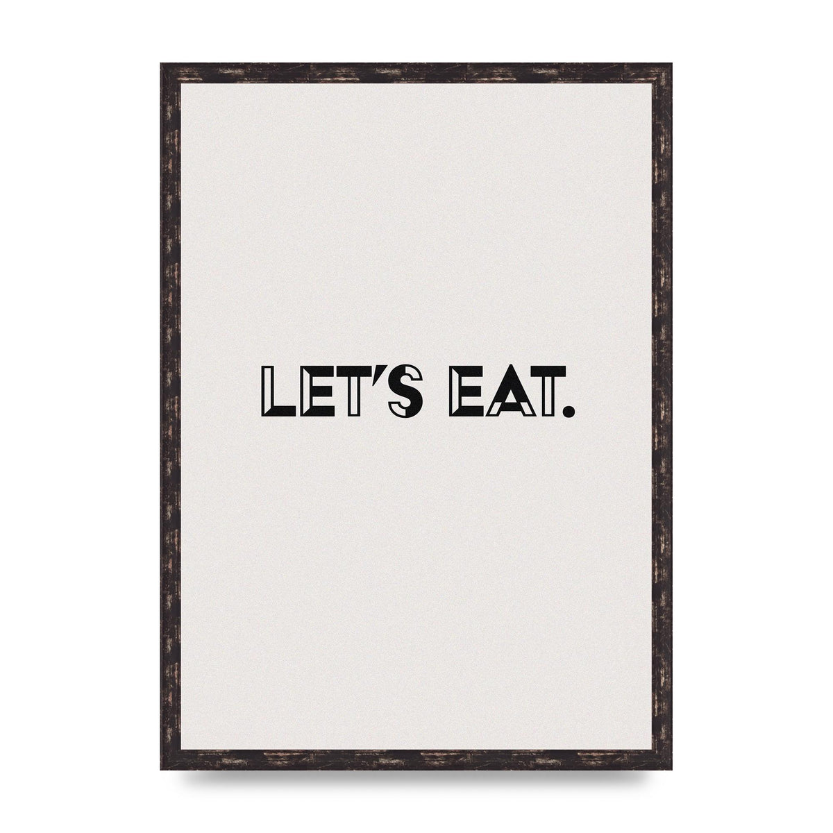 Lets Eat Kitchen" Wall Art - A2 framed