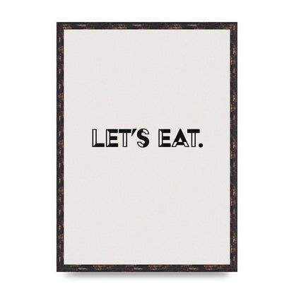 Lets Eat Kitchen" Wall Art - A2 framed