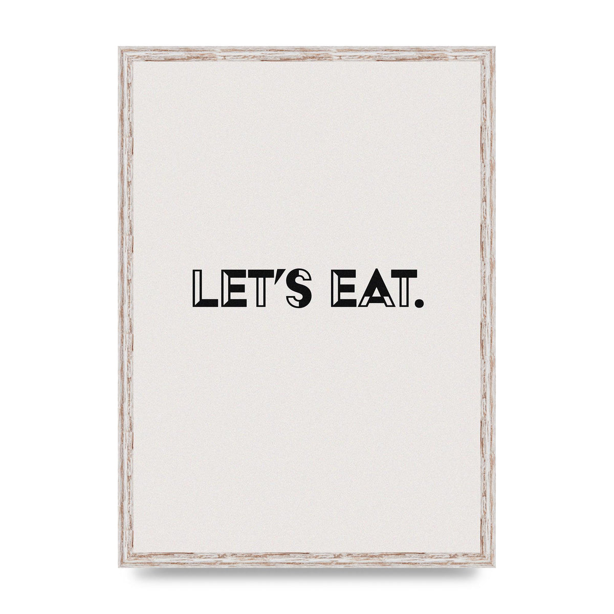 Lets Eat Kitchen" Wall Art - A2 framed