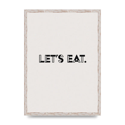 Lets Eat Kitchen" Wall Art - A2 framed