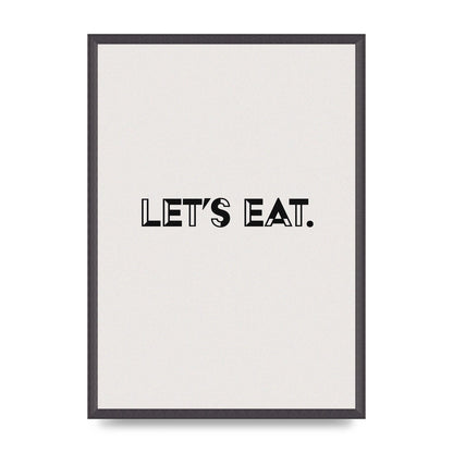 Lets Eat Kitchen" Wall Art - A2 framed