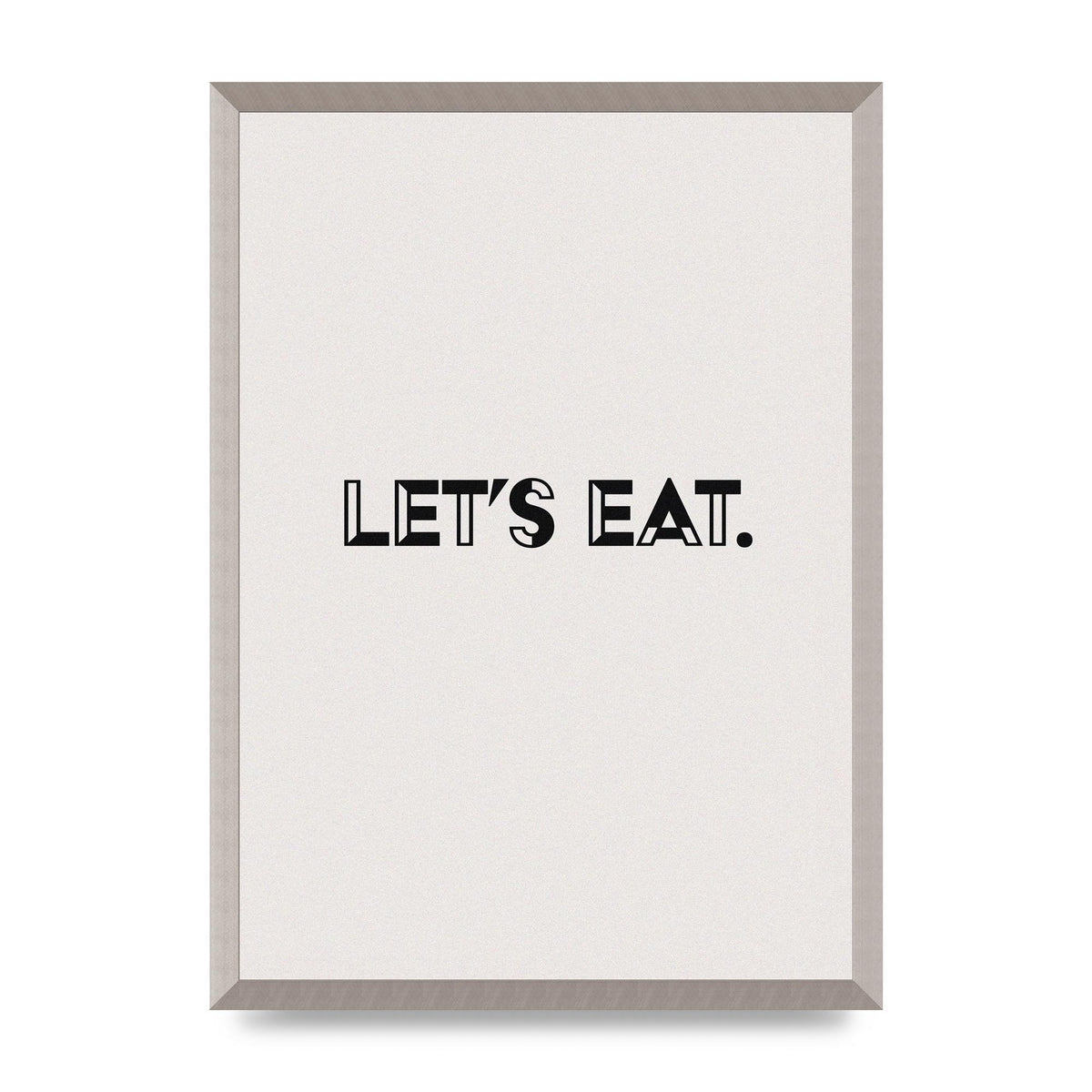 Lets Eat Kitchen" Wall Art - A2 framed