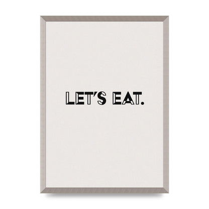 Lets Eat Kitchen" Wall Art - A2 framed