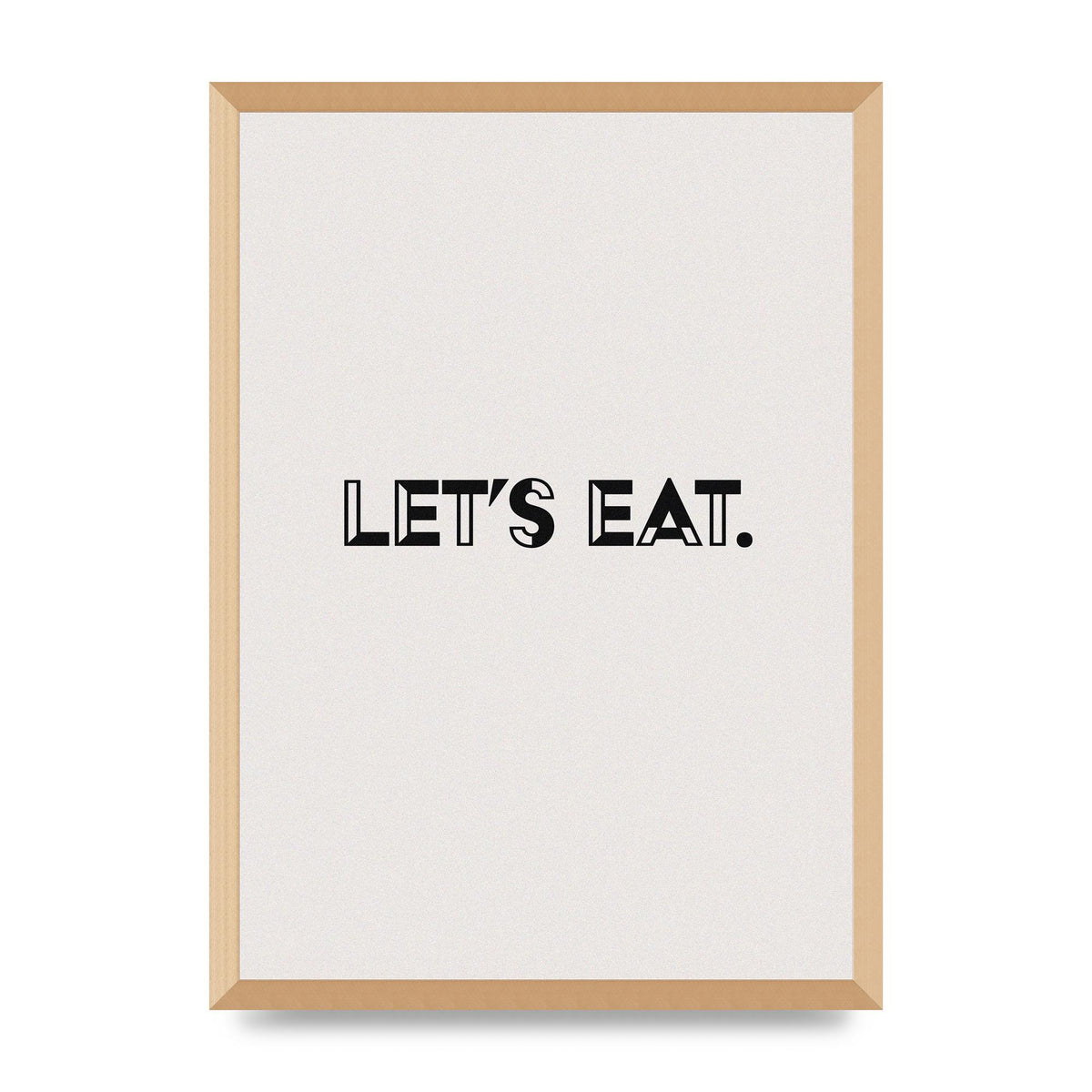 Lets Eat Kitchen" Wall Art - A2 framed