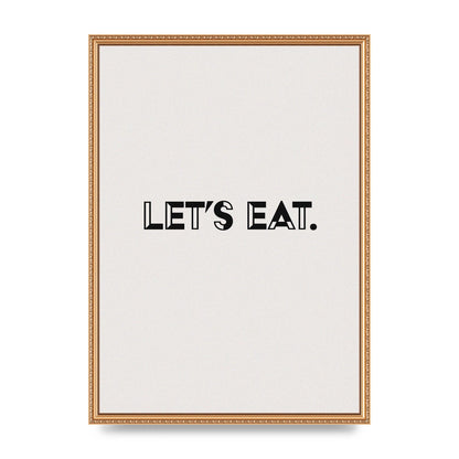 Lets Eat Kitchen" Wall Art - A2 framed