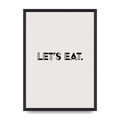 Lets Eat Kitchen" Wall Art - A2 framed
