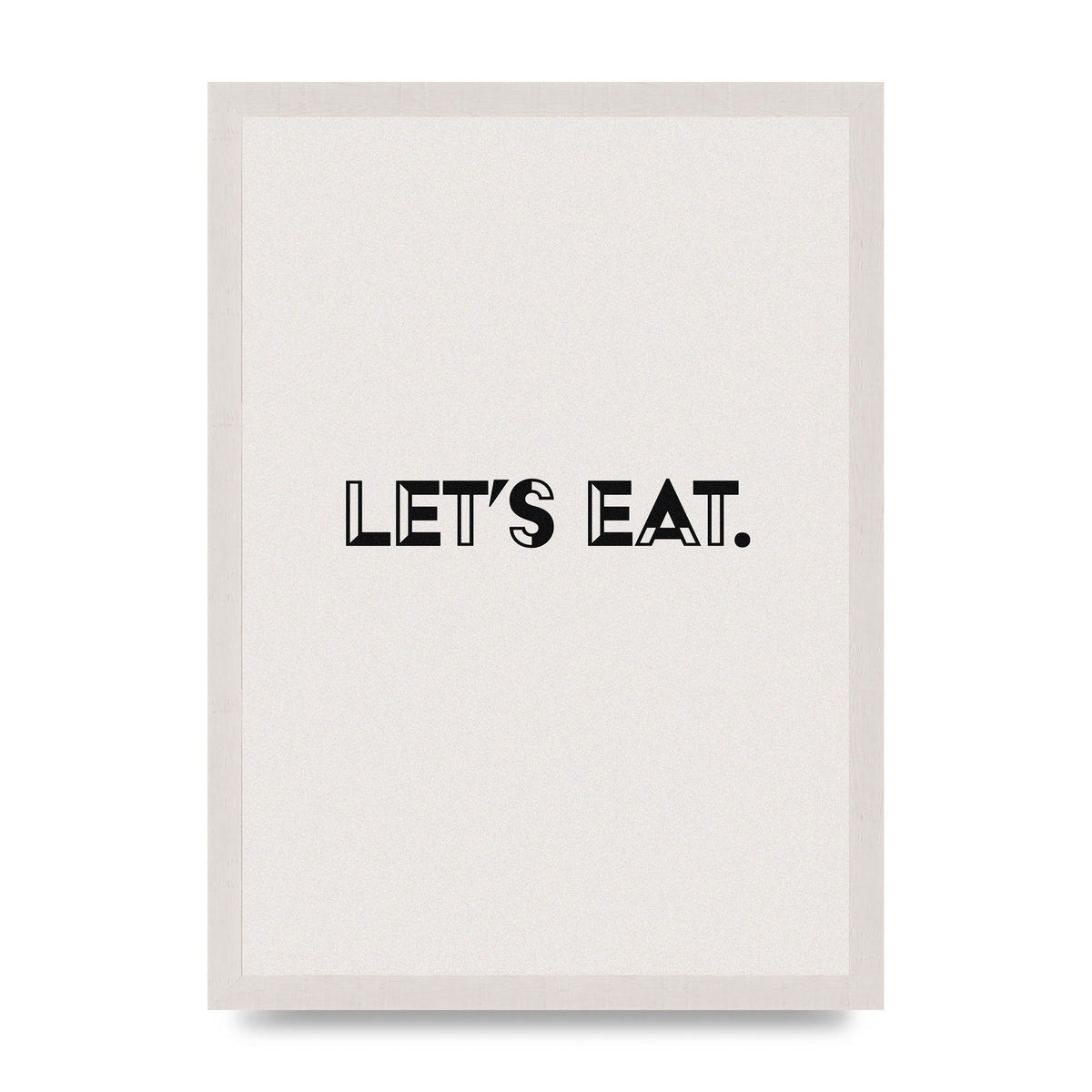Lets Eat Kitchen" Wall Art - A3 framed
