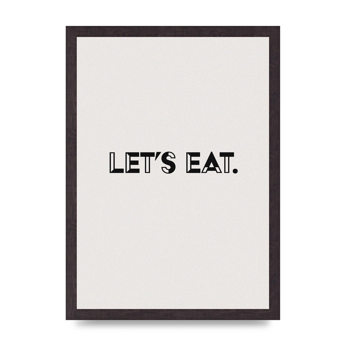 Lets Eat Kitchen" Wall Art - A3 framed