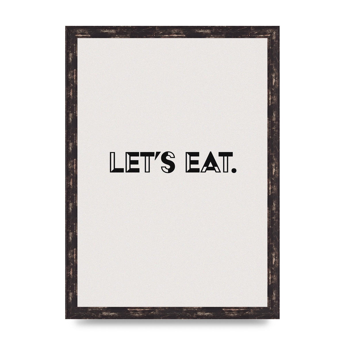 Lets Eat Kitchen" Wall Art - A3 framed