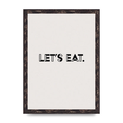 Lets Eat Kitchen" Wall Art - A3 framed