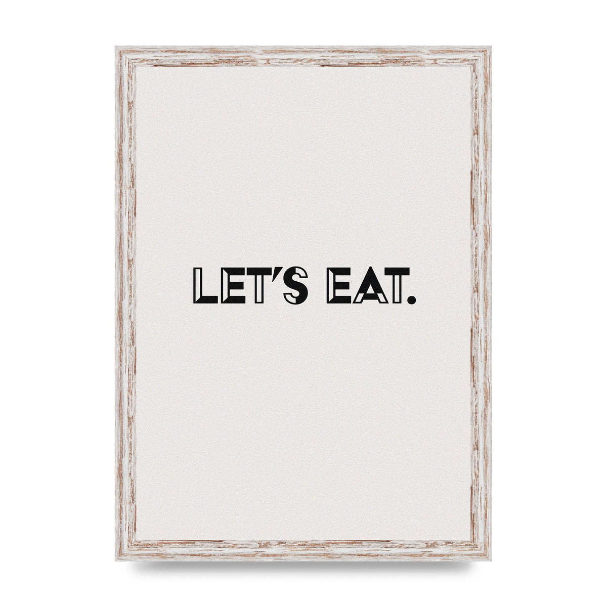 Lets Eat Kitchen" Wall Art - A3 framed