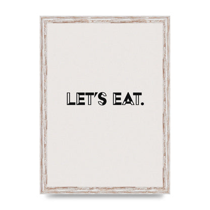Lets Eat Kitchen" Wall Art - A3 framed