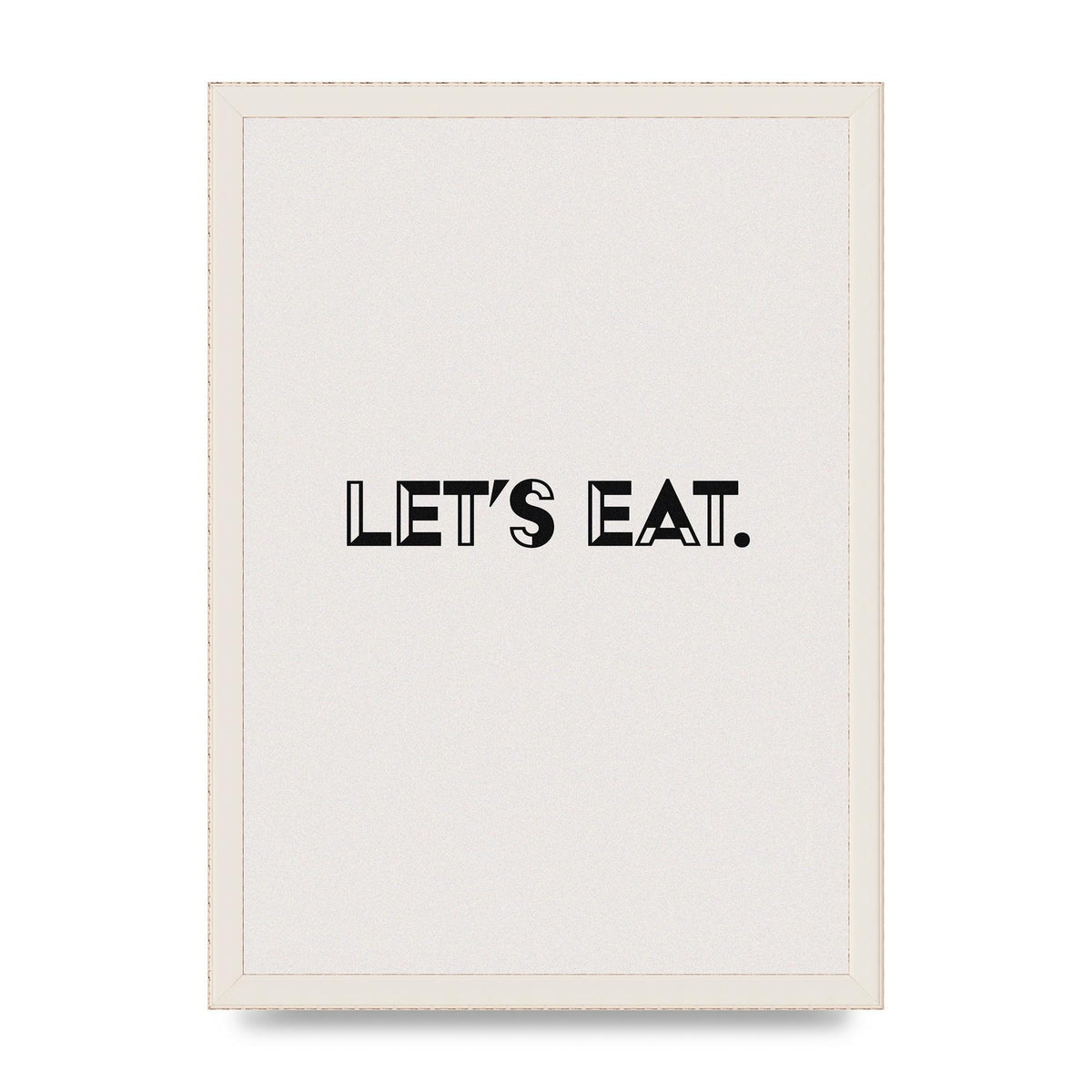 Lets Eat Kitchen" Wall Art - A3 framed