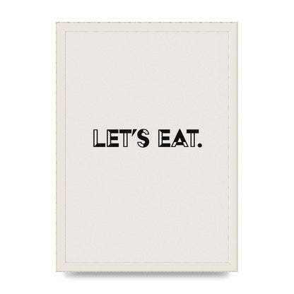 Lets Eat Kitchen" Wall Art - A3 framed