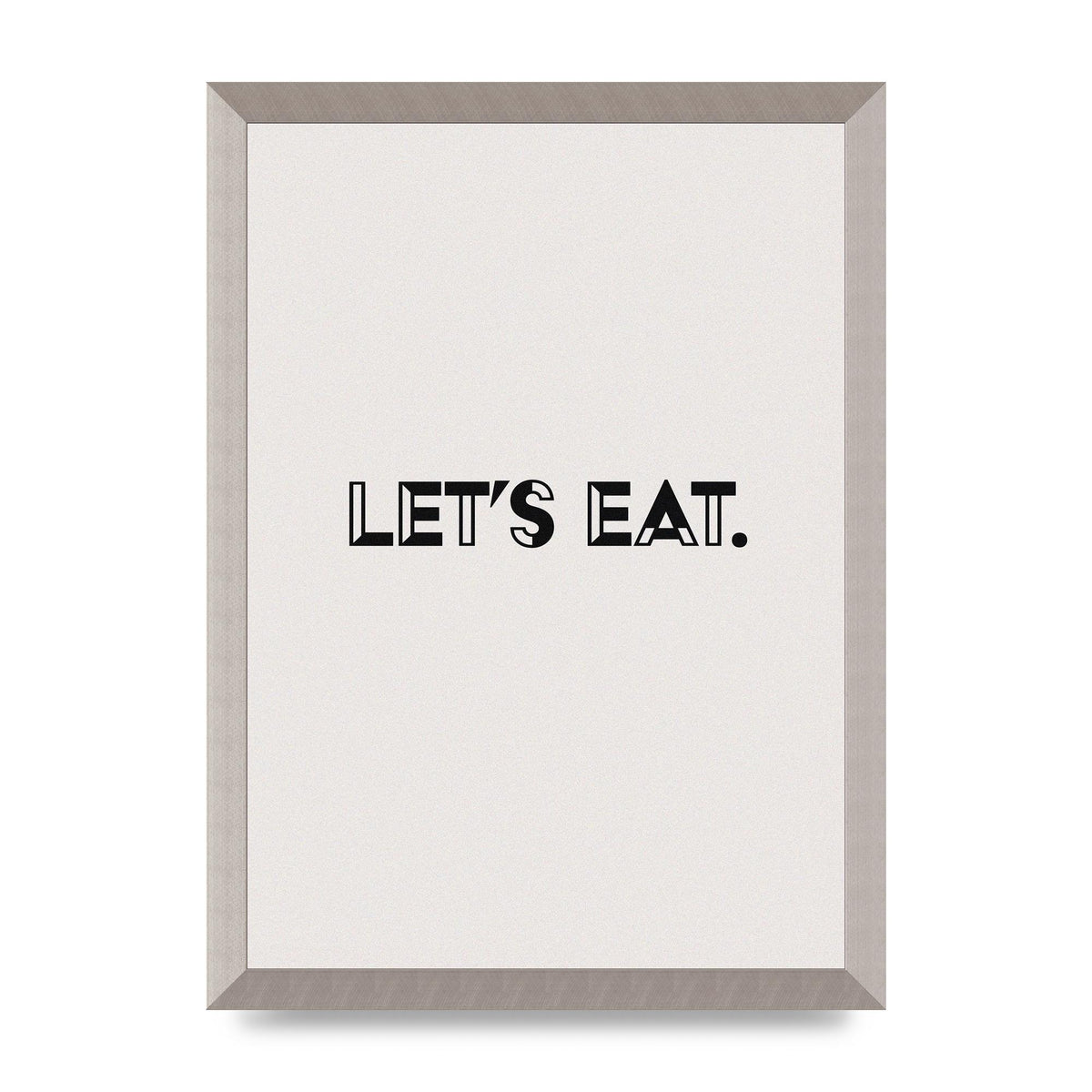 Lets Eat Kitchen" Wall Art - A3 framed