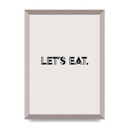 Lets Eat Kitchen" Wall Art - A3 framed