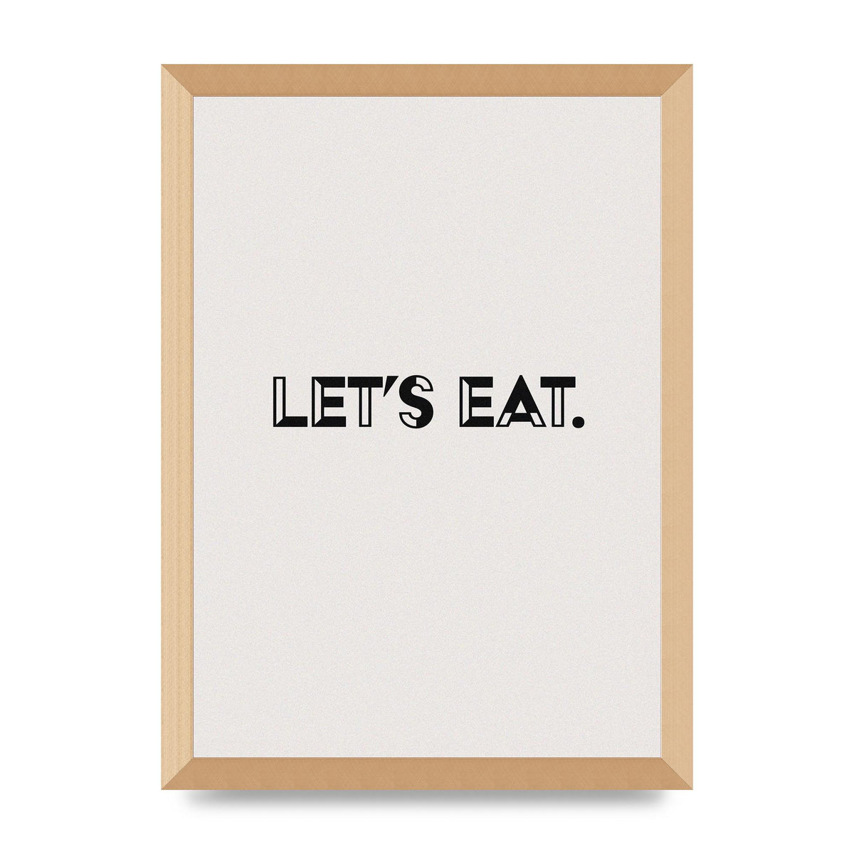 Lets Eat Kitchen" Wall Art - A3 framed