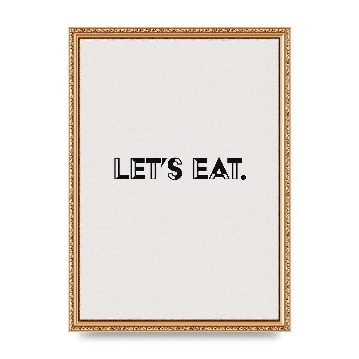 Lets Eat Kitchen" Wall Art - A3 framed