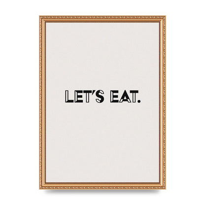 Lets Eat Kitchen" Wall Art - A3 framed
