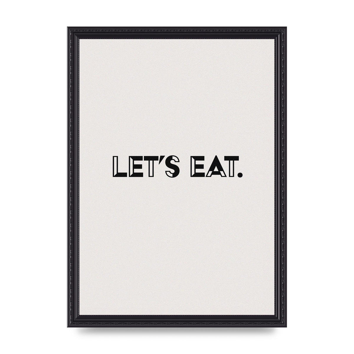 Lets Eat Kitchen" Wall Art - A3 framed