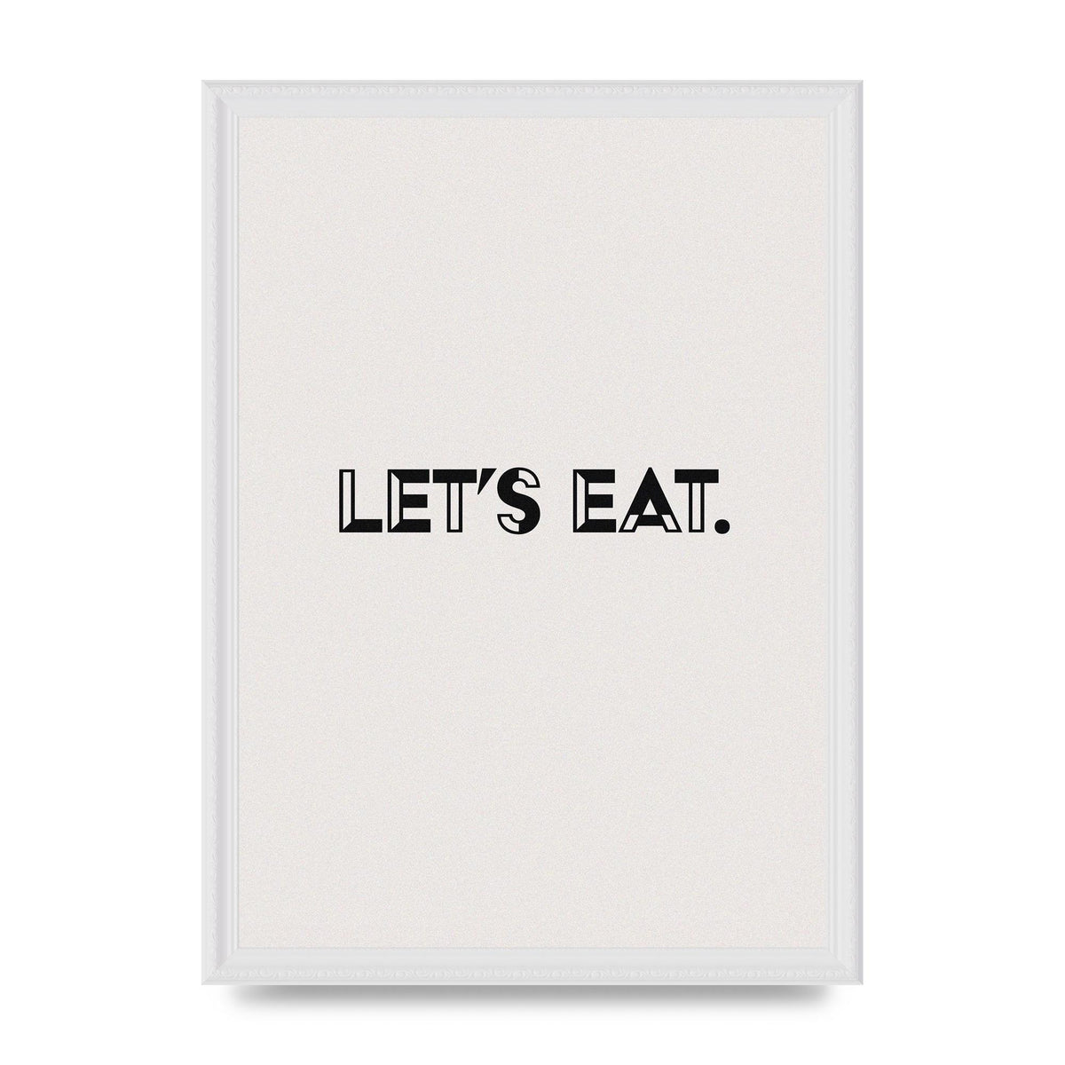Lets Eat Kitchen" Wall Art - A3 framed