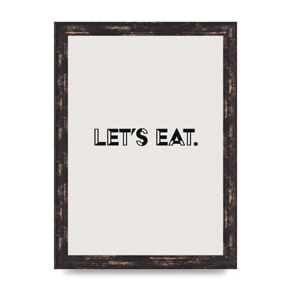Lets Eat Kitchen" Wall Art - A4 framed