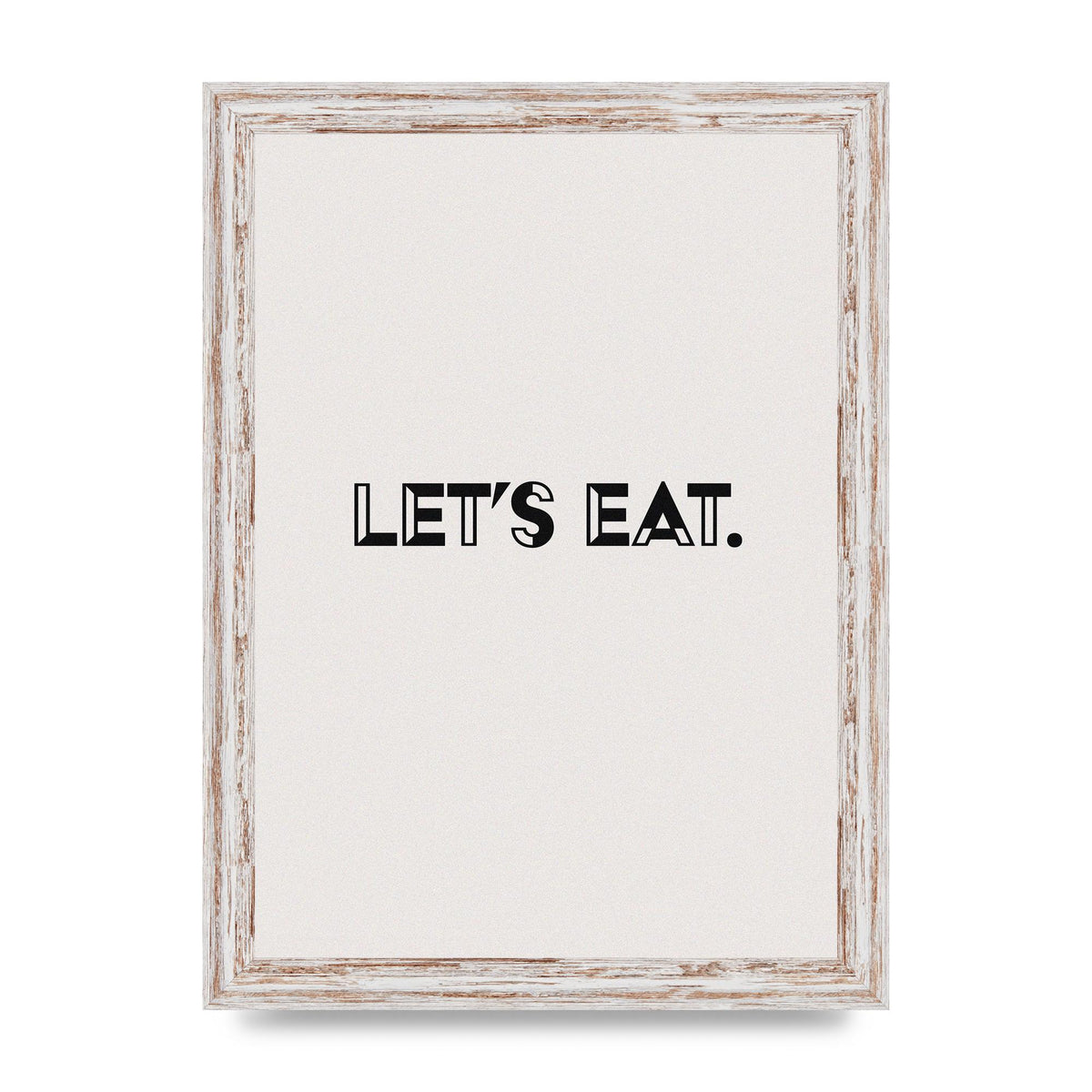 Lets Eat Kitchen" Wall Art - A4 framed