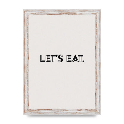 Lets Eat Kitchen" Wall Art - A4 framed