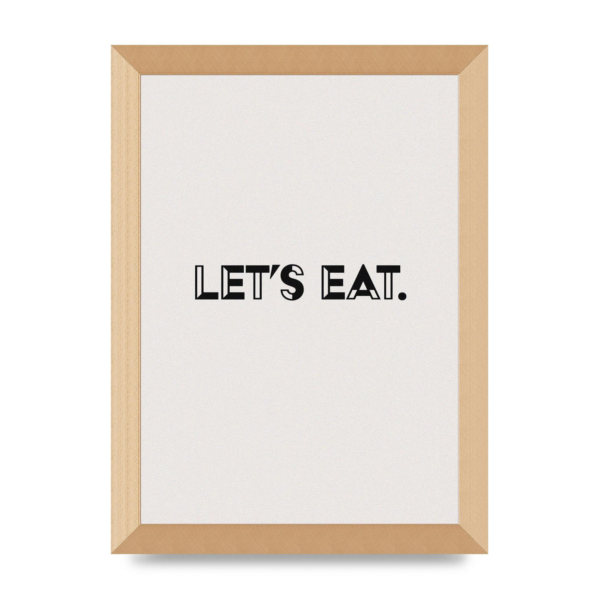 Lets Eat Kitchen" Wall Art - A4 framed