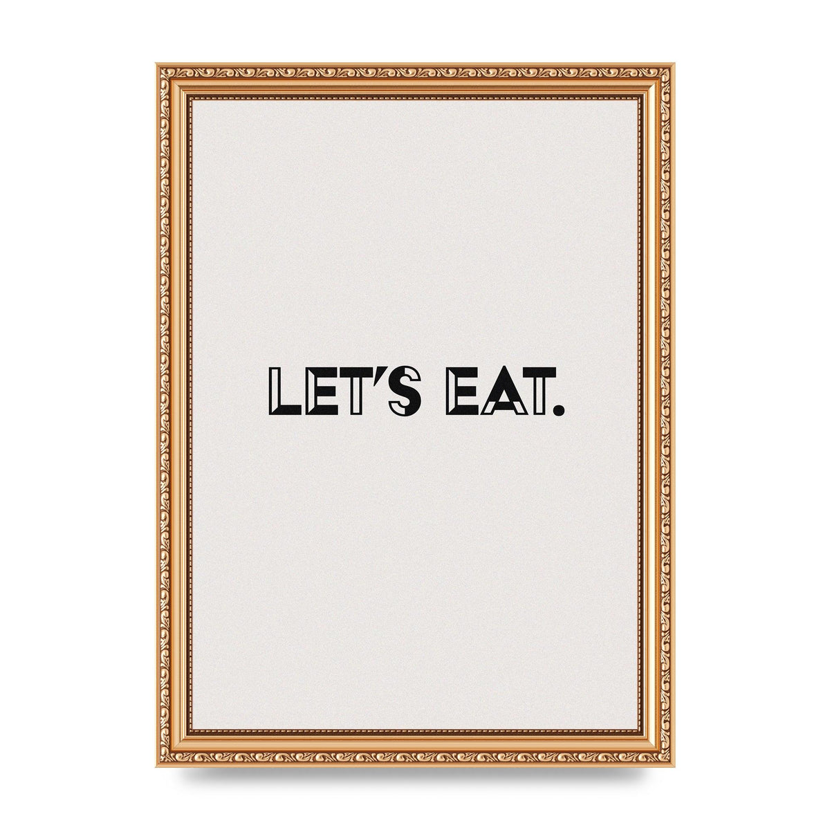 Lets Eat Kitchen" Wall Art - A4 framed