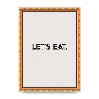 Lets Eat Kitchen" Wall Art - A4 framed