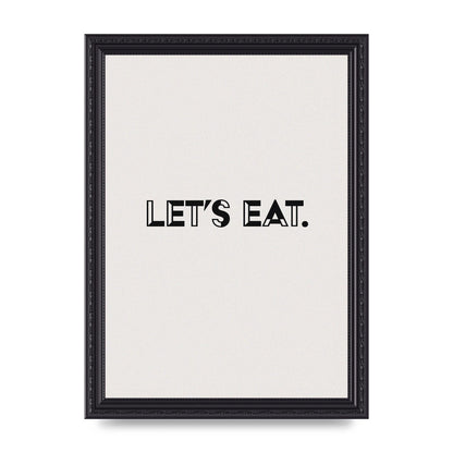Lets Eat Kitchen" Wall Art - A4 framed